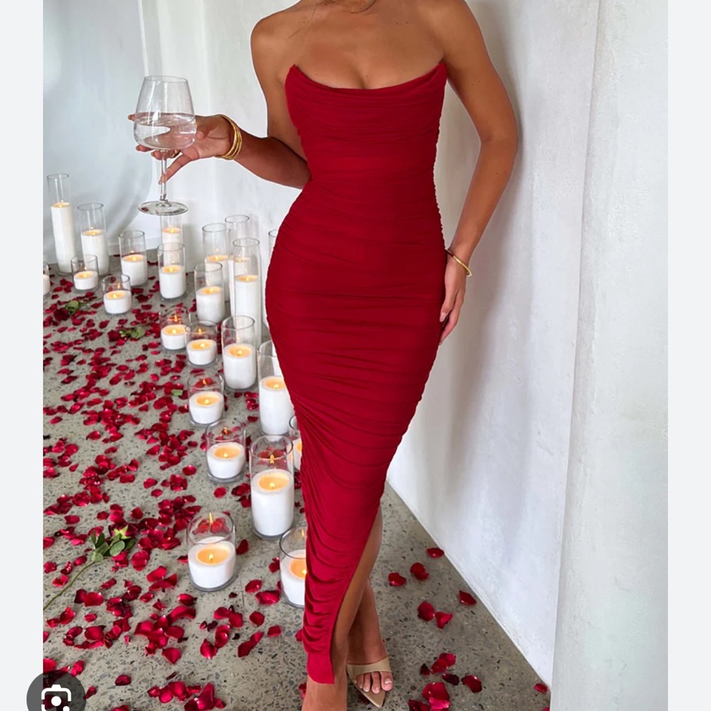 Demi Maxi Dress in Red